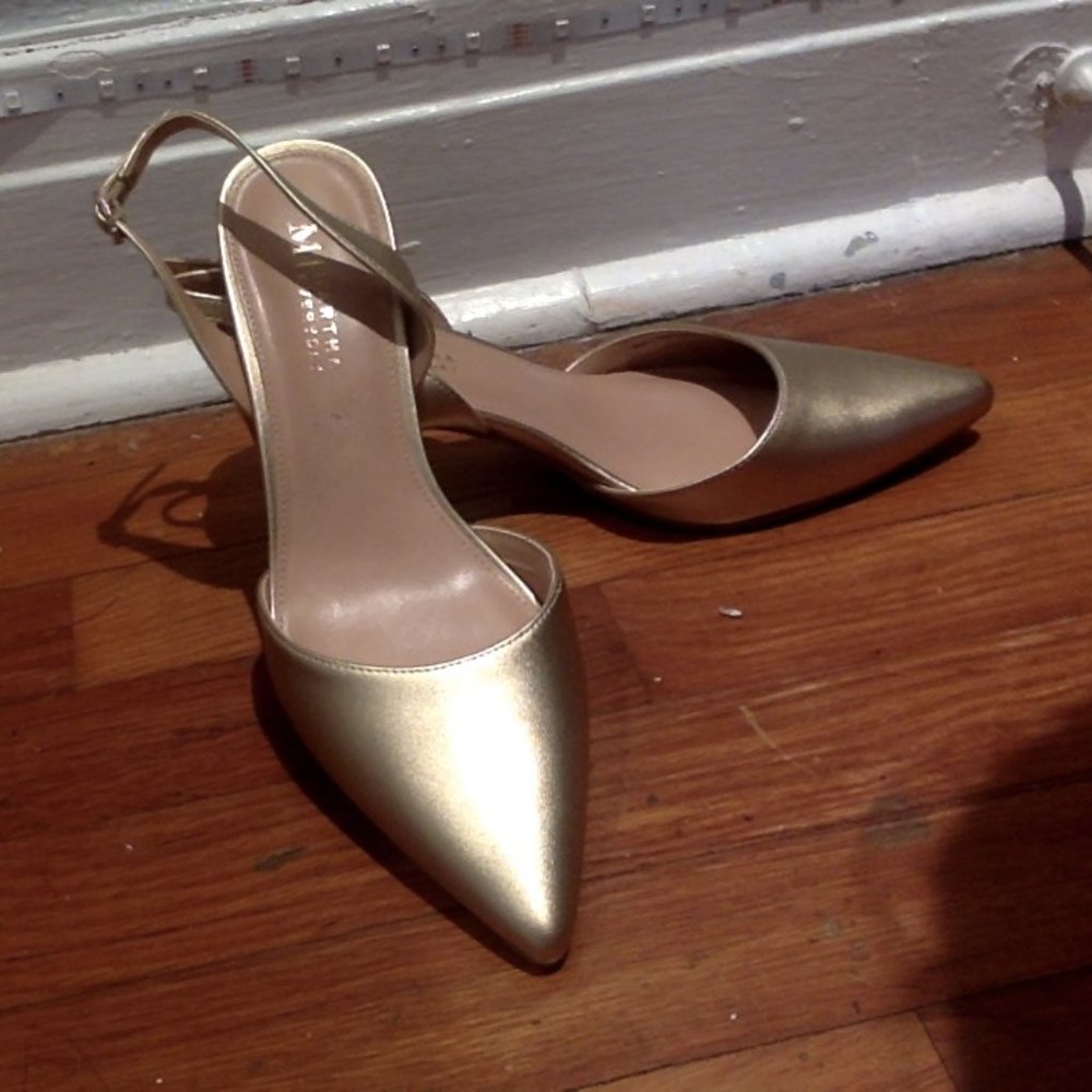 gold heels